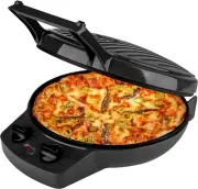 Pizza Maker, 12 Inch Pizza Cooker and Calzone Maker, with Timer &Temperatures Co