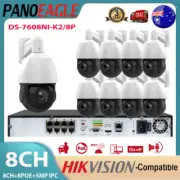 Hikvision 8CH Security System Kit 5MP 18X Zoom PTZ IR Camera Auto Tracking Audio