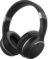 Motorola Bluetooth Wireless Headphones with Microphone, Moto XT220 Over-Ear Headphones in-Line Control for Calls - Foldable Head Phones, Adjustable Headband - Dynamic Bass, Clear Sound (Jet Black)
