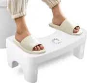 Squatting Toilet Stool for Adults, Non-Slip Plastic Bathroom Pooping Step Pot...
