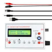 FG-100 DDS Function Signal Generator 1Hz-500kHz Frequency Range Portable Waveform Generator 50 Ohm Output Impedance