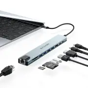 BlitzWolf® BW-NEW TH5 10 in 1 USB Hubs with HD 4K@30Hz USB3.0 / USB2.0 / Type-C 2.0 / RJ45 Ethernet / 100W PD Charging /