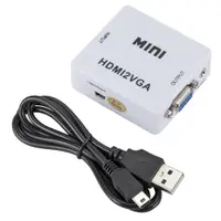 在飛比找蝦皮購物優惠-1080P Mini HDMI to VGA Convert