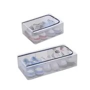 Visible Dustproof Transparent Storage Box Home Organizer for Clothes Toys Shoes