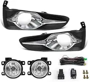 LED Fog Lamp Compatible for Honda Fit Shuttle 2017 2018 2019 Daytime Running Light Car Front Bumper Foglight With Wiring Harness Kit 12V