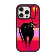 iPhone 16 Pro Impact Ring Stand Case MagSafe Compatible Simple Cat - 05