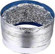 HYTROVE Flexible Aluminum Foil Ducting Hose High Temperature Resistant Ventilation for Kitchen Exhaust Air Conditioning and Dryer Venting Durable and Flexible Air Duct Accessories