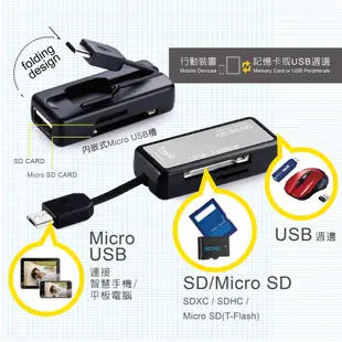 E-books T20 Micro USB 多功能複合式OTG讀卡機