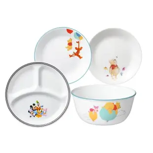 【CorelleBrands 康寧餐具】CORELLE 小熊維尼/米奇10吋餐盤(平盤/方盤/分隔盤)