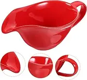 PHENOFICE Ceramic Gravy Boat with Handle Multipurpose Pitcher for Sauces Milk Dressings for Home Cafe Restaurant Catering Elegant Table Decor Lightweight Comfortable Grip