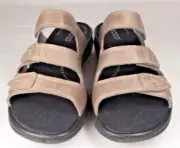 Womens Shoes ECCO 'Breeze' Three Strap Sandals Shock-Point New in Box Size 11 US
