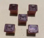 5 Pack Automotive Low Profile Mini Jcase Fuse 50 Amp Fuse Assortment
