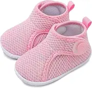 [FEETCITY] Lightweight Baby Sock Shoes Baby Walking Shoes Boys Girls Infant High-Top Shoes Baby BarefootShoes 12-18 Months
