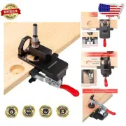 Compact Metal Concealed Hinge Jig with Quick Clamp - Precision Drilling Tool