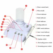 SKYSEA Dental Ultrasonic Scaler + Handpiece Tips + 2 Bottles for EMS