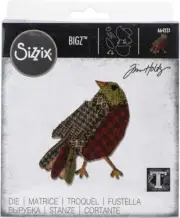 Bigz Die Patchwork Bird by Tim Holtz, Multicolor