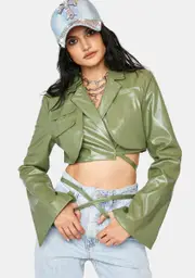 Dank Good Ish Vegan Leather Blazer