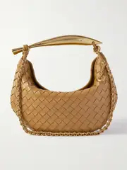 [Bottega Veneta] Bottega Veneta - Sardine Chain Intrecciato Leather Tote - Light brown - One size One size Brown