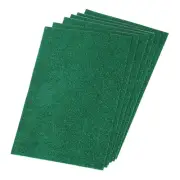 Glitter EVA Foam Sheets Soft Paper Self-Adhesive 11.8 x 7.8 Inch Green 6 Pcs
