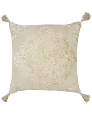 LR Home Traditional Textured Medallion Throw Pillow