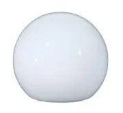 B&P Lamp 8" Opal Glass Neckless Ball Shade