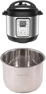 Pot 9-in-1 Duo Plus 5.7L Electric Pressure Cooker with Instant Pot Genuine Stainless Steel Inner Cooking Pot bundle