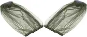 ifundom 2pcs Mosquito Head Net Hat with Breathable Mesh Face Cover for Outdoor Activities for Hiking Camping Fishing and Traveling Protective Insect Bug Netting Gear Green