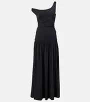 [Rohe] Róhe One-shoulder plissé maxi dress UK 12 black