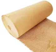 Honeycomb Kraft Paper Wrap Hex Kraft White Black 500mm x 450m Stretched Length
