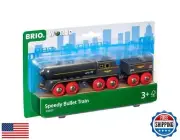 BRIO World - 33697 Speedy Bullet Train - Engaging 2-Piece Wooden Toy Train Se