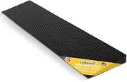 Linkloos 1.2" Rise Rubber Threshold Ramp Doorway, Non-Slip Solid Rubber Wheelchair Ramps with 2204 Lbs Load Capacity, Portable Cuttable Door Ramp for Driveway, Curb, Home Entry Steps (35.4" Lx 7.9" W)