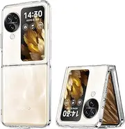 Case for Oppo Find N3 Flip, Ultra Thin Robust Hard PC Bumper Transparent Anti-Scratch Protective Case Ultra Thin Lightweight Shockproof Mobile Phone Case Cover for Oppo Find N3 Flip