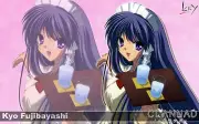 Anime clannad fujibayashi kyou girls long hair open Playmat Game Mat Desk