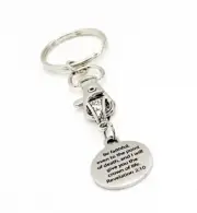 I Will Give You The Crown Of Life Keychain, Rev 2 10, Scripture Gift, Missionary