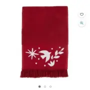 2 Martex Scandi Red Bath Towel 27” X 52”. 100% Cotton. (2 Bath Towels)