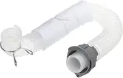 uxcell Washing Machine Drain Hose 1.4Ft PVC Washer Extension Inner Connecting Pipe Internal Hose