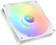 NZXT F140 RGB Core Twin Pack - RF-C14DF-W1-2 x 140mm Hub-Mounted RGB Fans with RGB Controller - 8 Individually-Addressable LEDs - Semi-Translucent Blades - High Static Pressure & Airflow - White