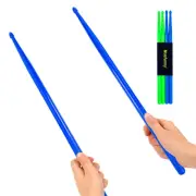 5A Nylon Drumsticks for Kids Adults: Light Durable Drum Sticks Blue Green wit...