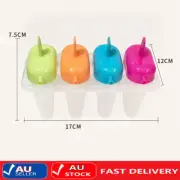 Ice Cream Mould Block /4 Cavity Frozen Molds Icy Pole Jelly Popsicle