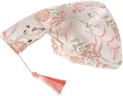 [Baluue] Japanese Decorative Wrist Bag Women's Hanfu Handbag Compact Japanese Style Portable Purse Elegant Ladies Wristlet