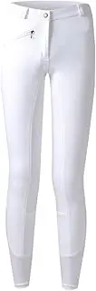 [EQULIBERTA] JODHPURS Silicone Beginner Culottes Full Grip for Women, Junior, White, 140