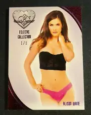 2016 Benchwarmer ALISON WAITE Eclectic #116 Red Foil Variant #1/1 PLAYBOY Sexy