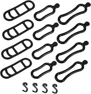20Pcs Bike Silicone Mount Band Elastic Bicycle Light Fastening Straps for Secure Handlebar Holder Easy Installation Compatible with Mountain Road Bikes