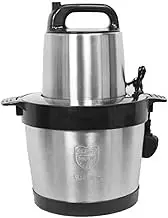 Mini Food Chopper, 6L Capacity Stainless Steel Bowl Electric Meat Grinder, 1000W Mini Food Chopper，for Meat, Onion, Vegetable, Nut, Mini Kitchen Food Blender Chopper, Commercial Meat Blender