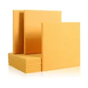 iDEER LIFE Acoustic Foam 12-Pieces Sound Absorbing Panels Wall Tiles [Square Shape] (Yellow)