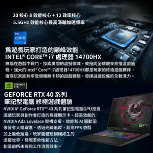 MSI 微星 Sword 17 HX B14VGKG-025TW 17吋 16G i7 電競 1TB 筆電 MSI704