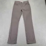 Levi's Pants Boys 16 Reg 28x30 Gray 511 Slim Stretch Adjustable Waist School NWT