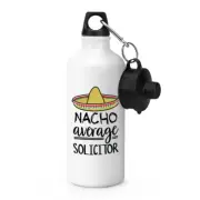 Nacho Average Solicitor Sports Water Bottle Worlds Best Awesome Lawyer Funny