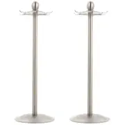 2 Pcs Kitchen Storage Rack Racks For Sliding Hooks Silverware