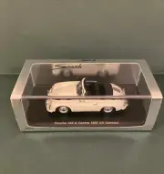 1/43 Spark Porsche 356 A Carrera 1600 GS Cabriolet White Diecast S1357 SP21